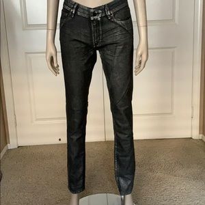 SAMPLE! Winston & Hart Metallic Denim Skinny Jeans